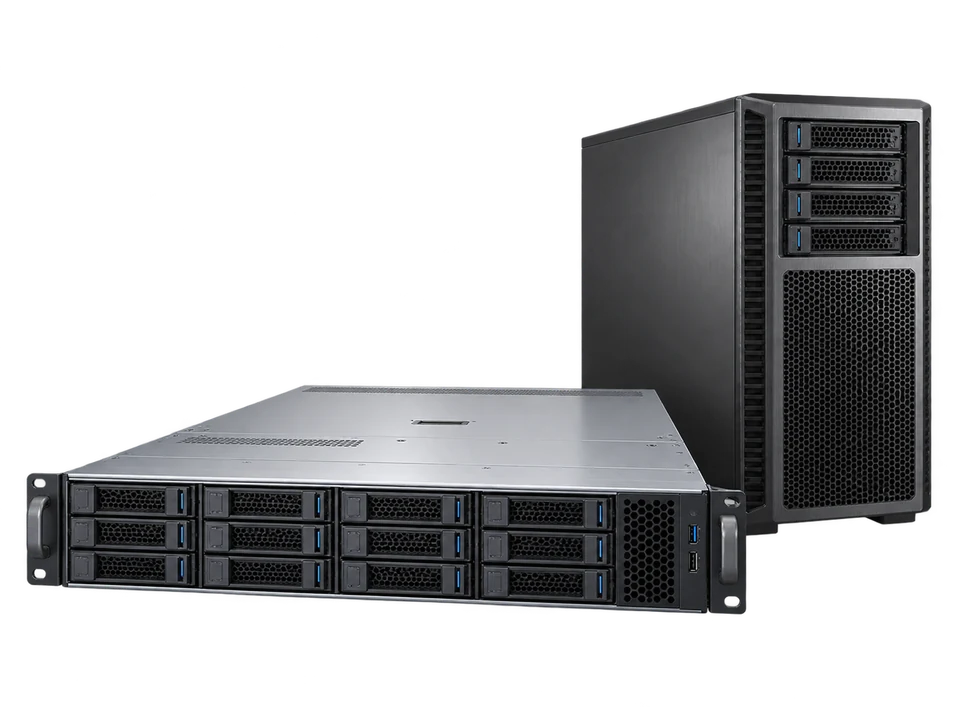 Rack tower servers